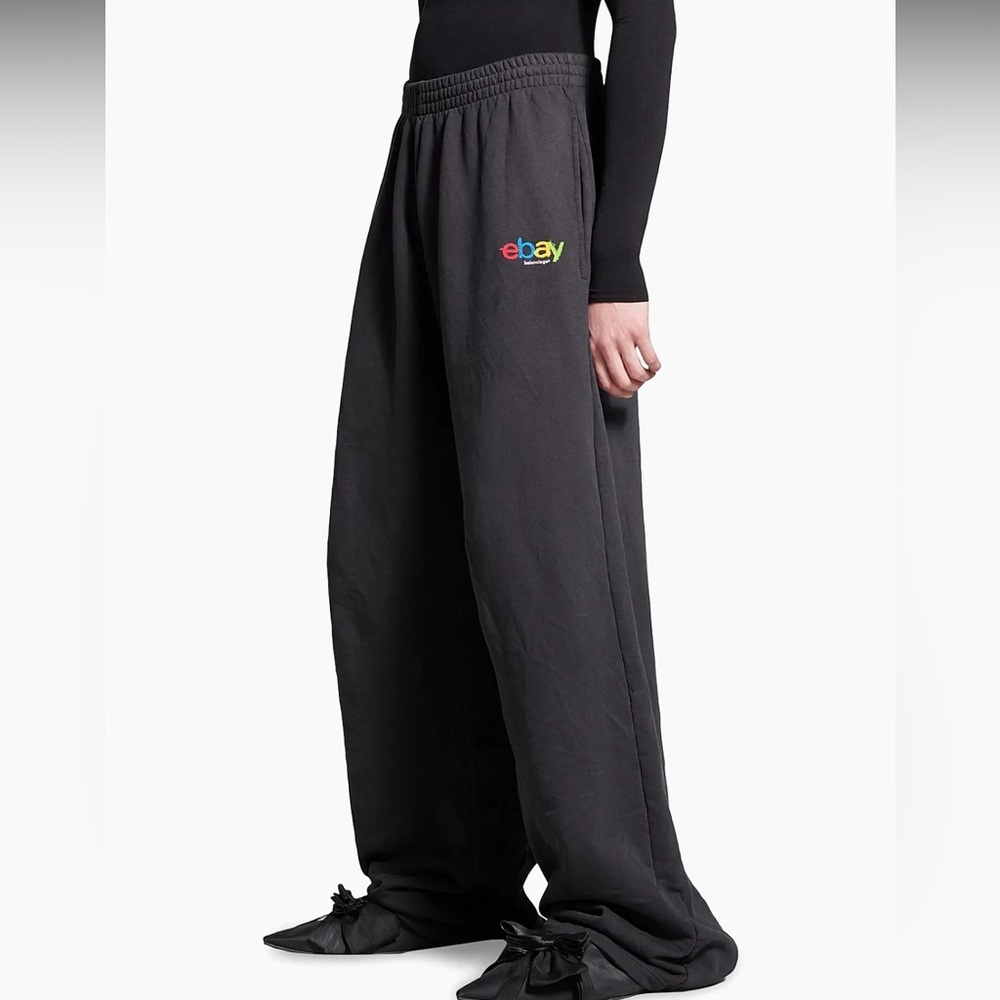 Balenciaga Ebay Sweatpants Baggy Black Size Small - Picture 1 of 7